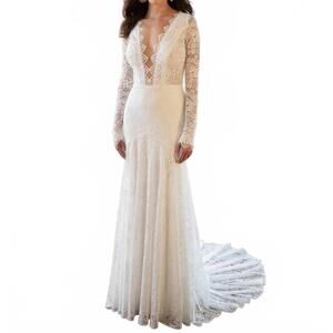 NEW ALL WHO WANDER nash gown in shades of ivory